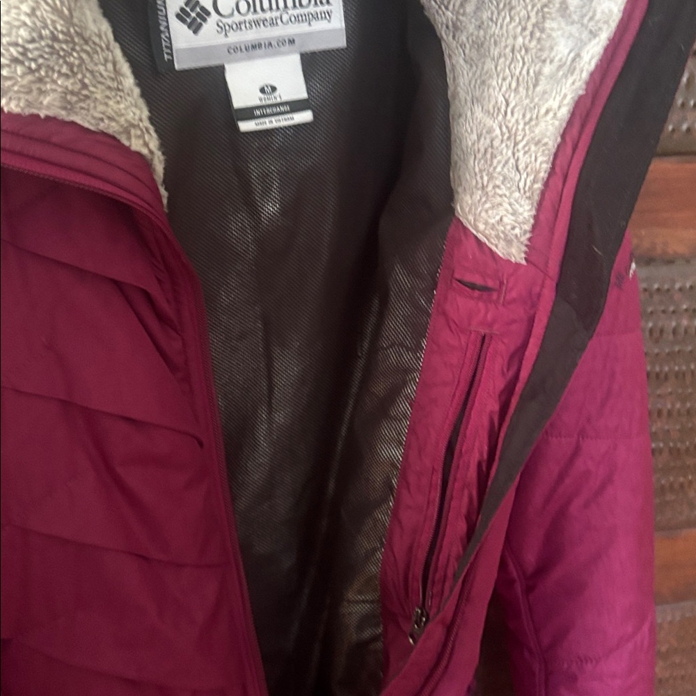 Deep pink Columbia jacket
